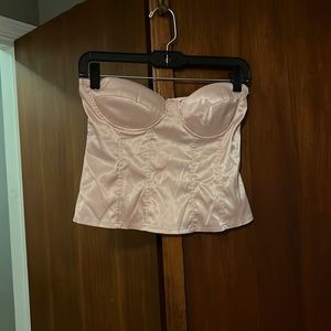 Pink corset style top